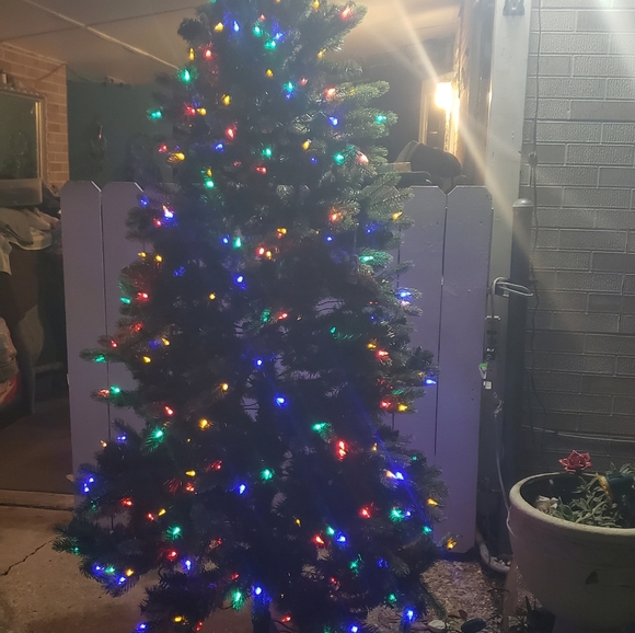 Multicolor Pre-Lit Artificial Christmas Tree